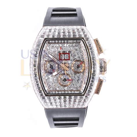 richard mille watch iced out|iced watches with real diamonds.